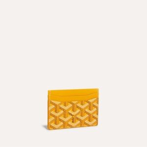BNIB Authentic Yellow Goyard Card Holder
